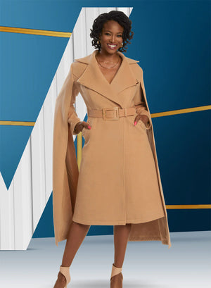 Open image in slideshow, Donna Vinci Tan Capetown Dress/Coat

