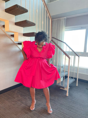 Pink Midi Dress