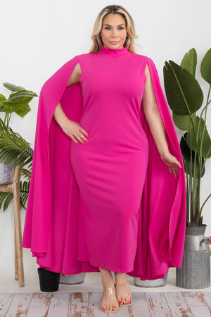 White Cape Dress (multiple colors)