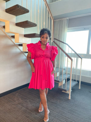 Open image in slideshow, Pink Midi Dress

