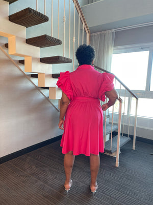 Pink Midi Dress