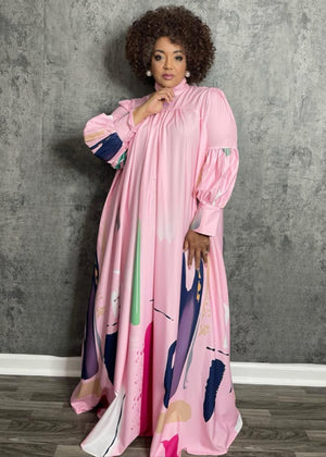 Pink in the Wind Maxi Dress