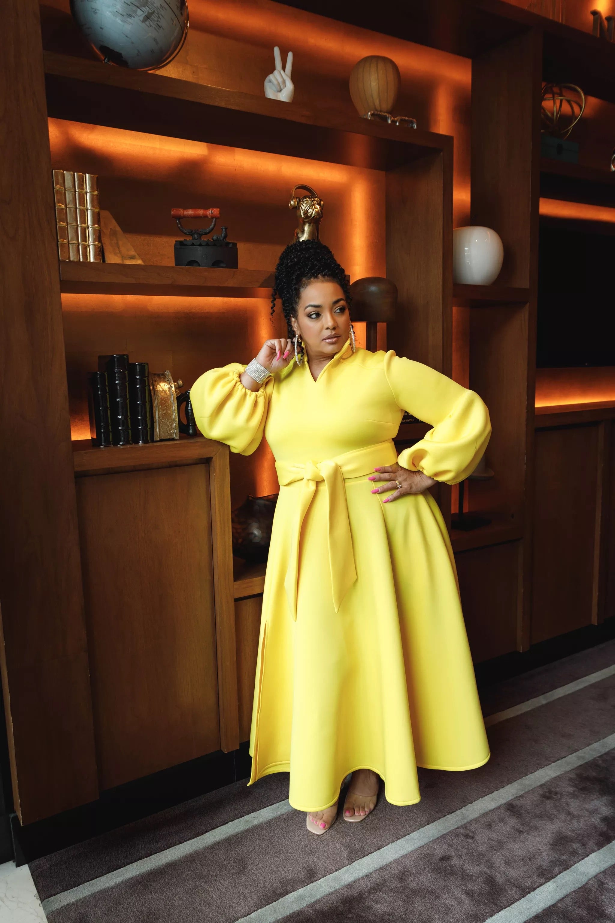 Yellow Scuba Dress M Yellow Scuba Dress M