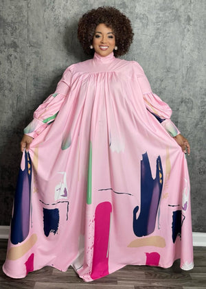 Pink in the Wind Maxi Dress