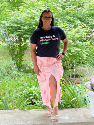 Pink Not Your Average Cargo Skirt (Limited Quantities)