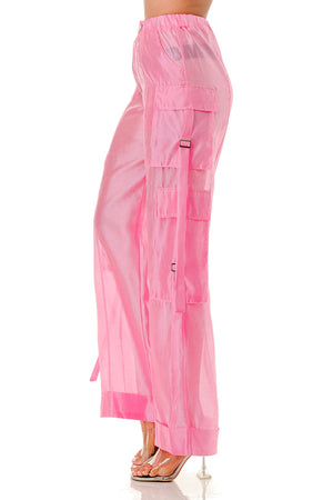 Black Sheer Me The Way Cargo Pants (available in other colors)