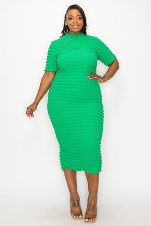 Royal Blue Bobble Bodycon Dress