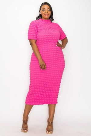 Royal Blue Bobble Bodycon Dress