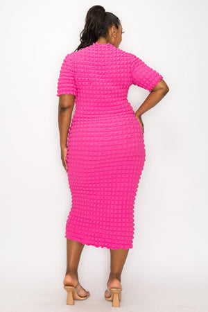 Royal Blue Bobble Bodycon Dress