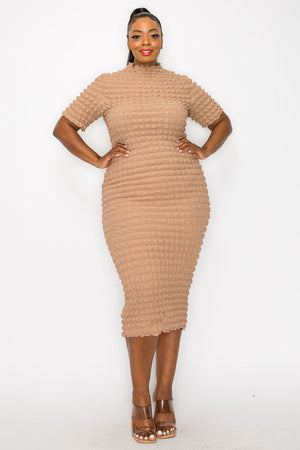 Royal Blue Bobble Bodycon Dress