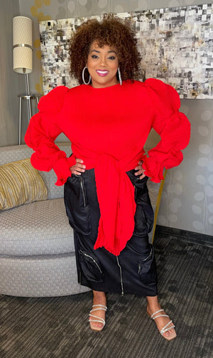 Open image in slideshow, Black Denim Not Your Average Cargo Skirt
