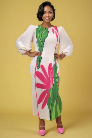 Oh So Pretty Pink & Green Dress