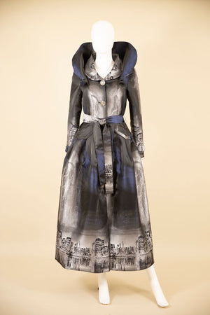 Open image in slideshow, Samuel Dong Designer City Lights Dress/Coat
