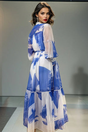 N by Nancy She Pretty Blue & White Flow Maxi (also available in pink & green)