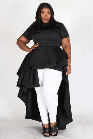 Oh How I Love Thee Dress Black Cap Sleeve 2X & 3X
