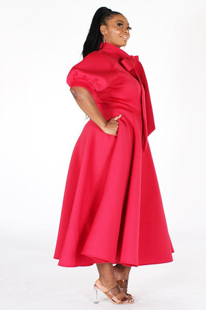 Red Scuba Dress