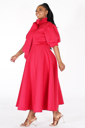 Red Scuba Dress